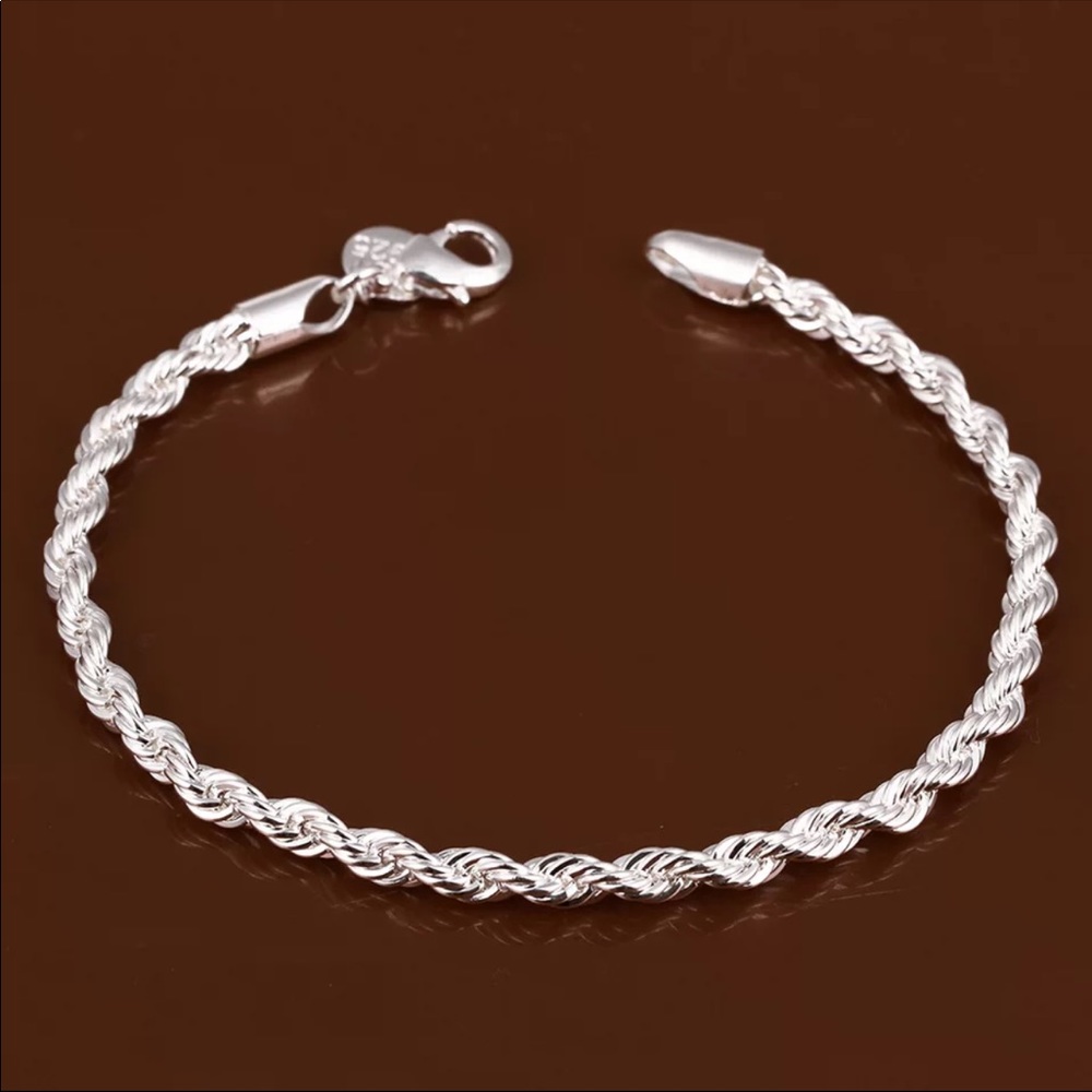 Pure Silver 925 Bracelets for Men Women - Picture 2 of 4